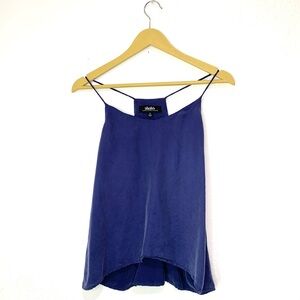 Lulu’s Women's Camisole Tank Top Racerback Sleeveless V-Neck Navy Blue